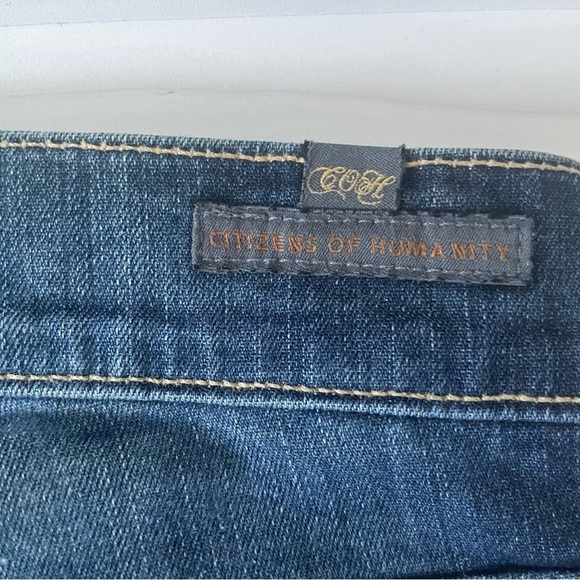 Citizens of Humanity "Ava" Low Rise Straight-Leg Jeans- Distressed- Size 24 - Picture 8 of 12